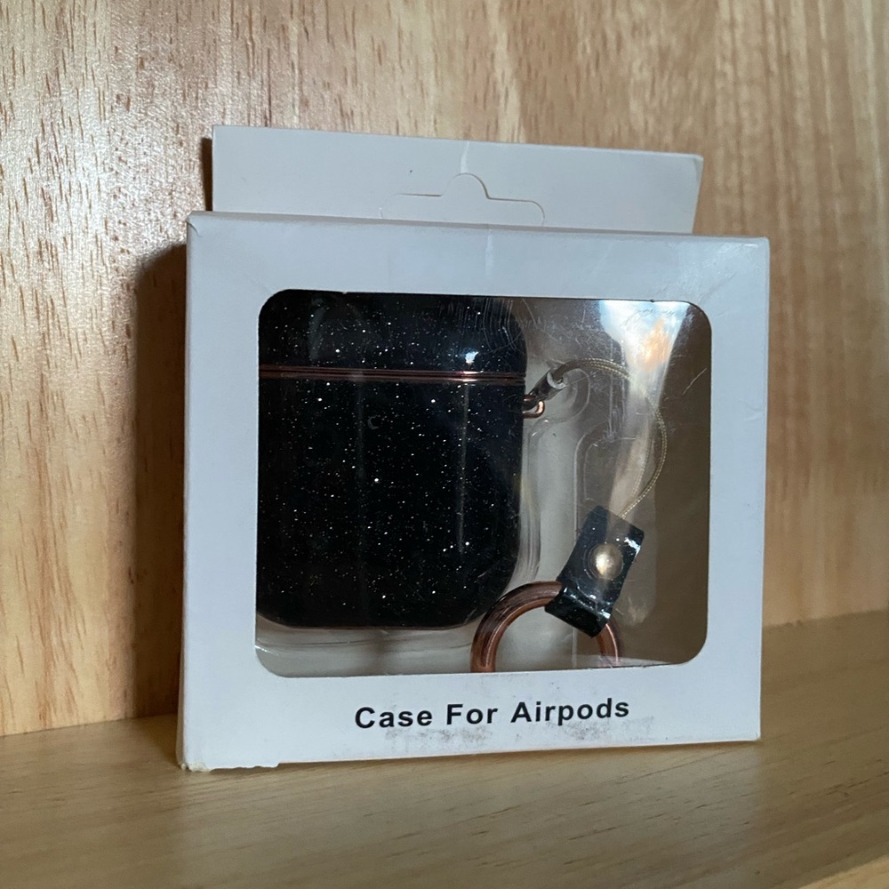 Black Glitter AirPods Case
